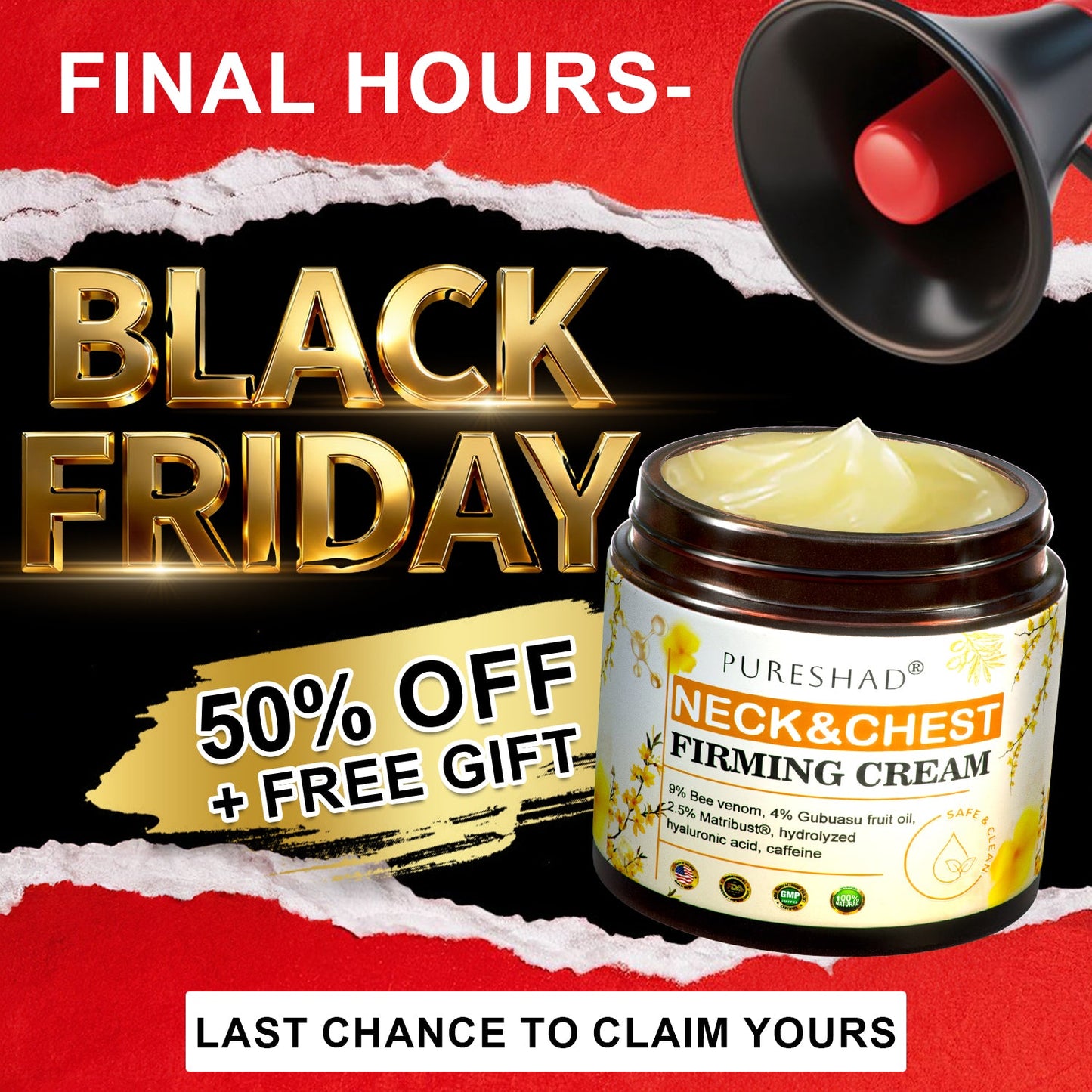 PureShade® has a surprise upgrade just for you! You've already got an amazing offer but now you've unlocked an even better one:You'll get a massive 50% off your next purchase - for the next two minutes only!