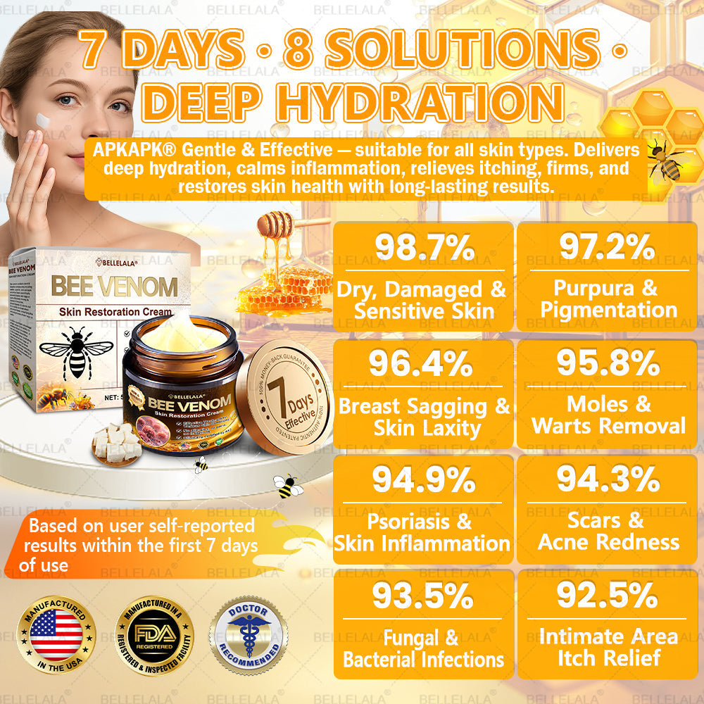 NEW & IMPROVED 🥇𝐁𝐞𝐥𝐥𝐞𝐥𝐚𝐥𝐚® 𝐁𝐞𝐞 𝐯𝐞𝐧𝐨𝐦 𝐒𝐤𝐢𝐧 𝐑𝐞𝐬𝐭𝐨𝐫𝐚𝐭𝐢𝐨𝐧 𝐂𝐫𝐞𝐚𝐦