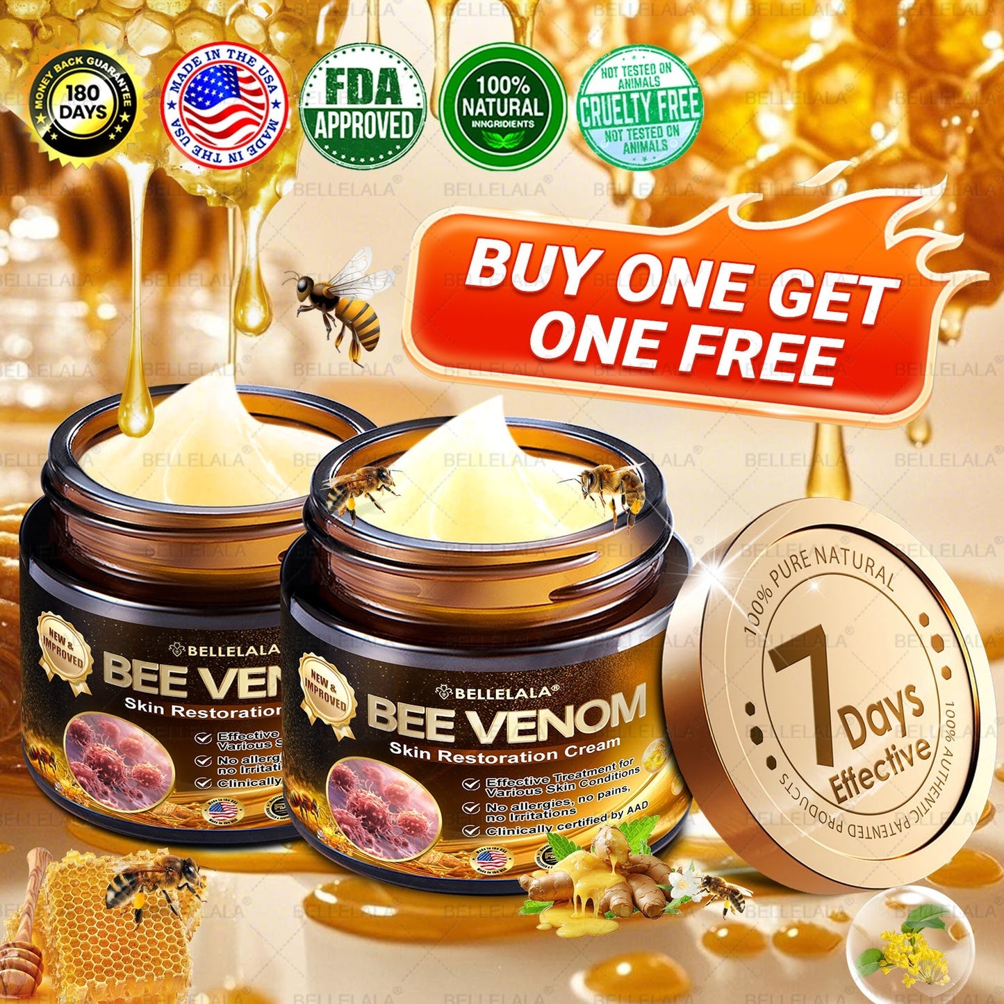 NEW & IMPROVED 🥇𝐁𝐞𝐥𝐥𝐞𝐥𝐚𝐥𝐚® 𝐁𝐞𝐞 𝐯𝐞𝐧𝐨𝐦 𝐒𝐤𝐢𝐧 𝐑𝐞𝐬𝐭𝐨𝐫𝐚𝐭𝐢𝐨𝐧 𝐂𝐫𝐞𝐚𝐦